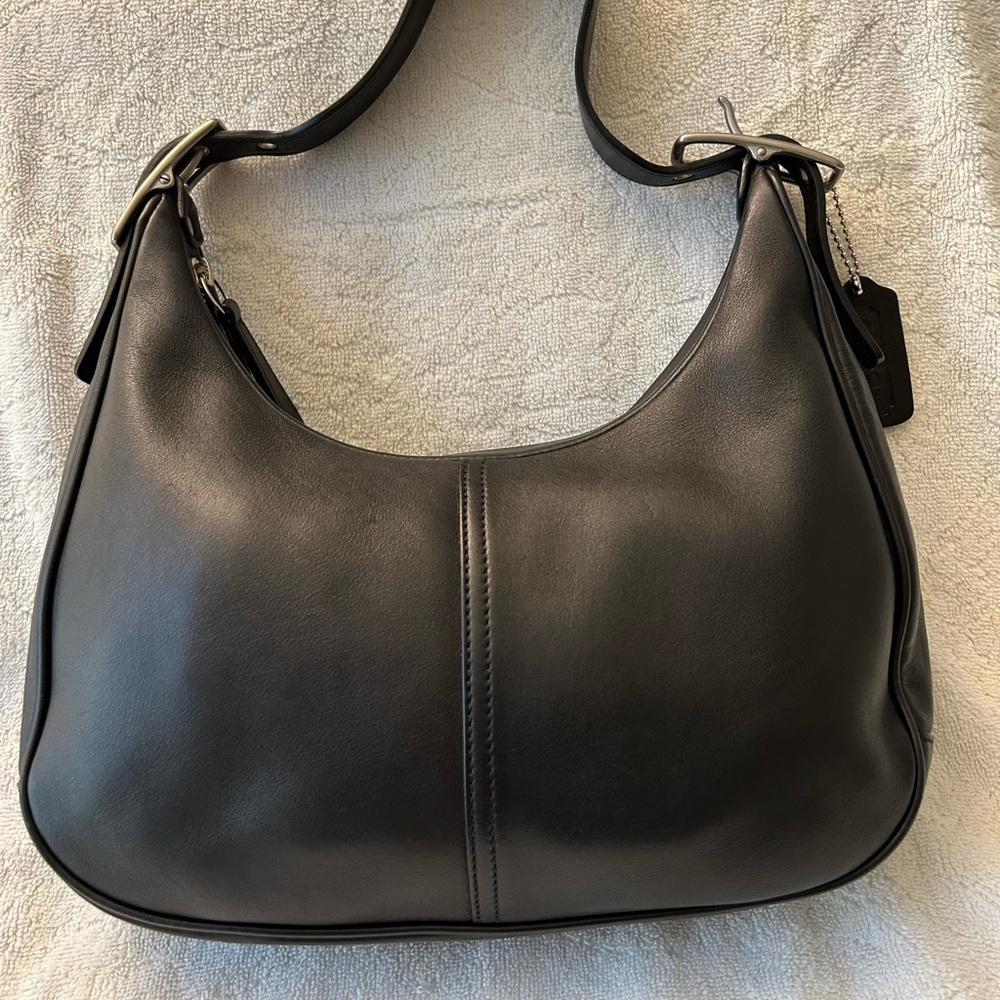 Coach Black Leather Hobo Bag Timeless Design
